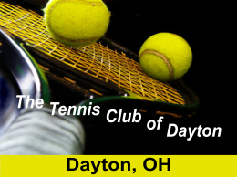 The Tennis Club of Dayton Ohio